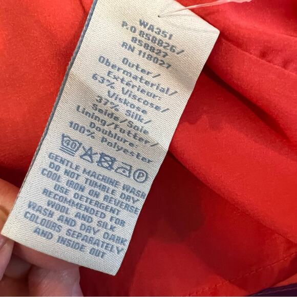 BODEN Embellished Beaded Notched Neck Silk Dress Short/Cap Sleeve Floral Size 8 - Picture 5 of 11